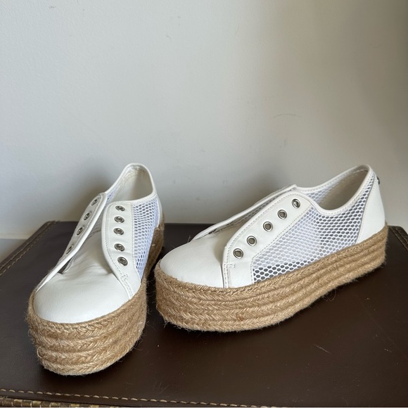 Steve Madden Mars Espadrilles Platform Sneakers White Women’s - Picture 2 of 13